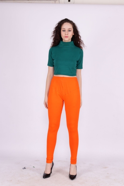 Orange Color Churidar Leggings